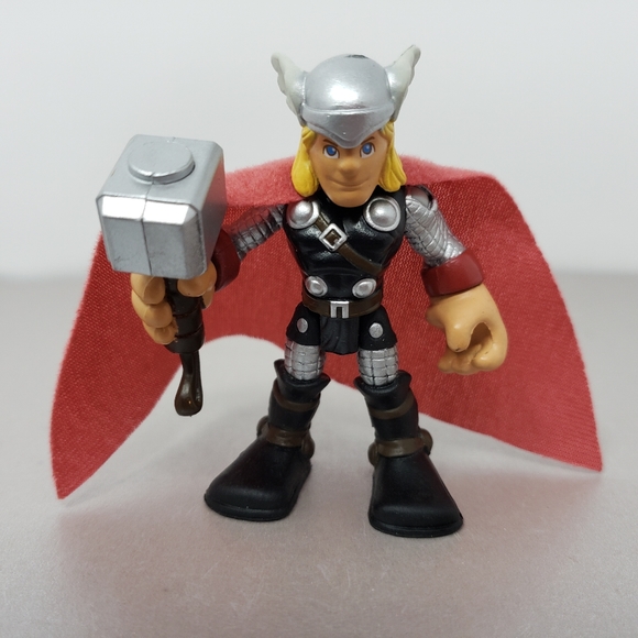 Imaginext Avengers Figurine Thor Cape Fisher Price 2010 Hasbro - Picture 12 of 15